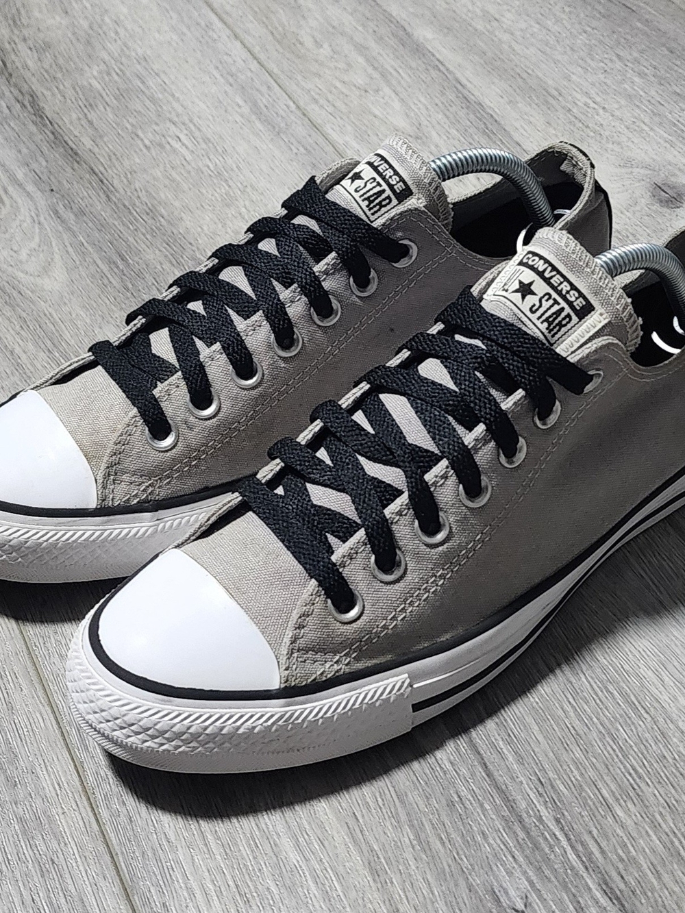 Converse Chuck Taylor All Star Low Top Grey Sneakers Womens Size 10.5 Mens 8.5